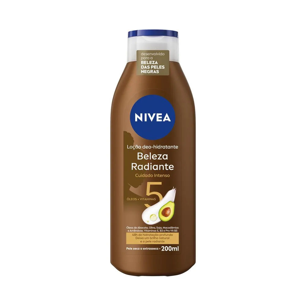 Hidratante Desodorante Nivea Beleza Radiante Cuidado Intenso 200ml