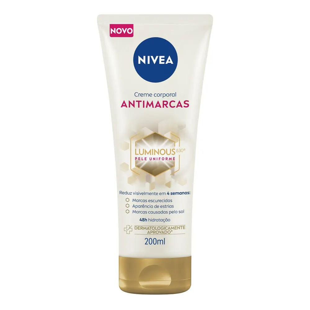 Creme Corporal Antimarcas Pele Uniforme Nivea Luminous 630 200ml