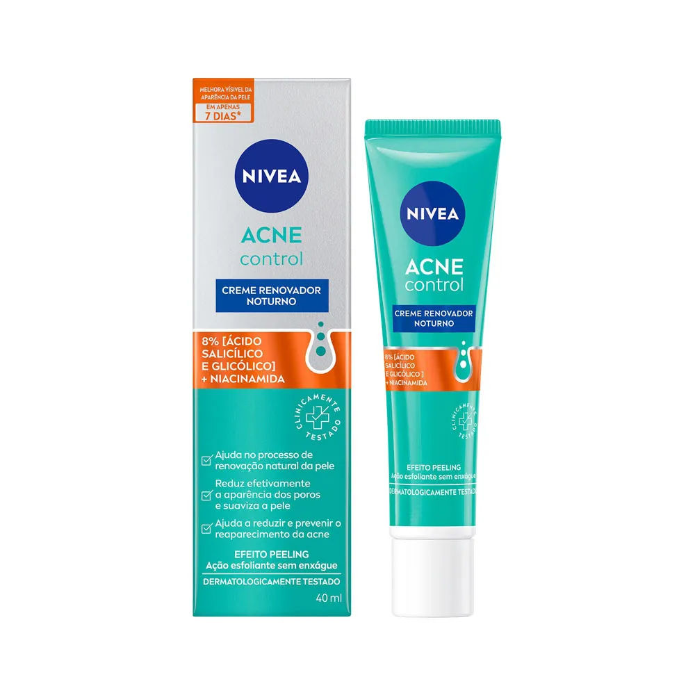Creme Renovador Noturno Nivea Acne Control 40ml