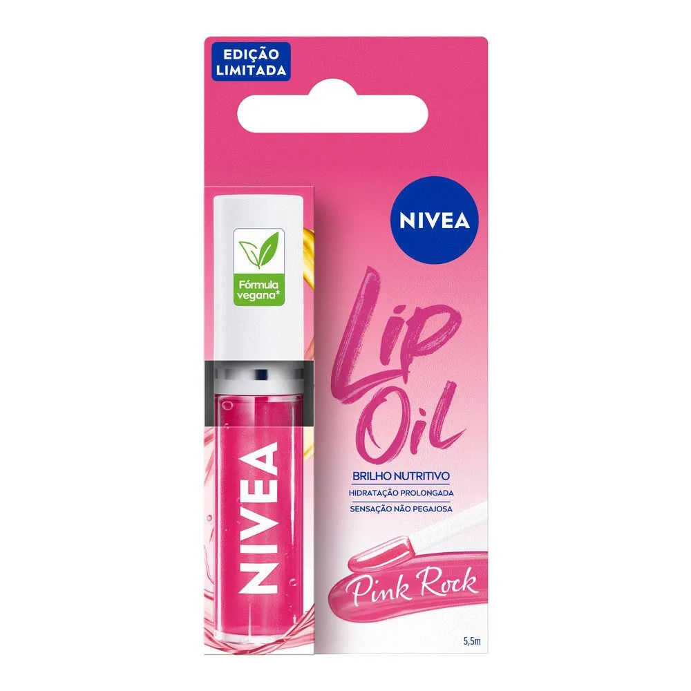 Lip Oil Nivea Brilho Nutritivo Pink Rock 5,5ml