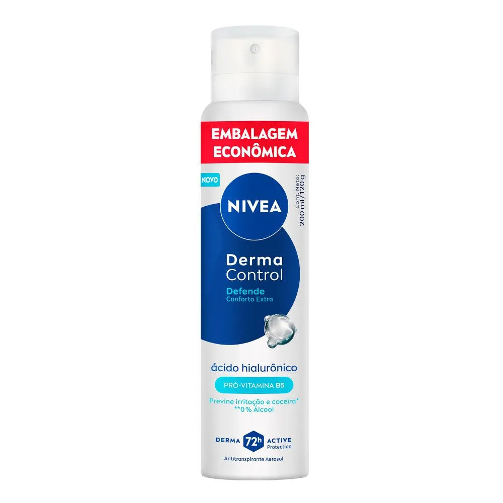 Desodorante Antitranspirante Aerossol Nivea Derma Control Defende 200ml