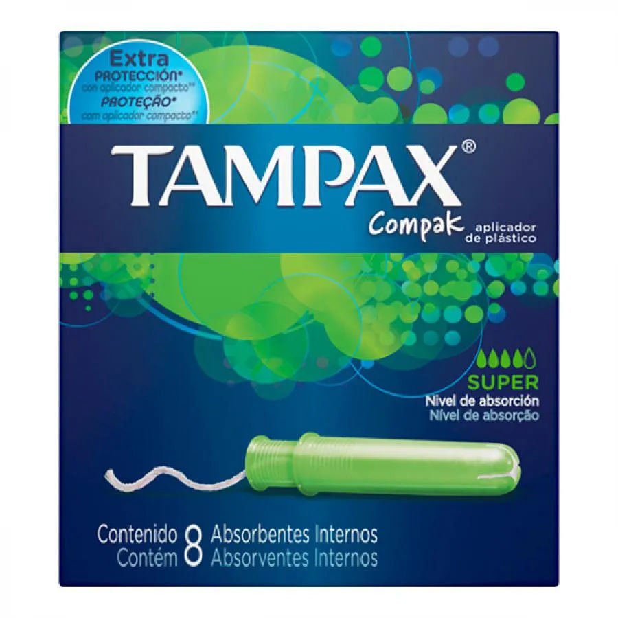 Abs Tampax Com 8 Super Com Aplicadores