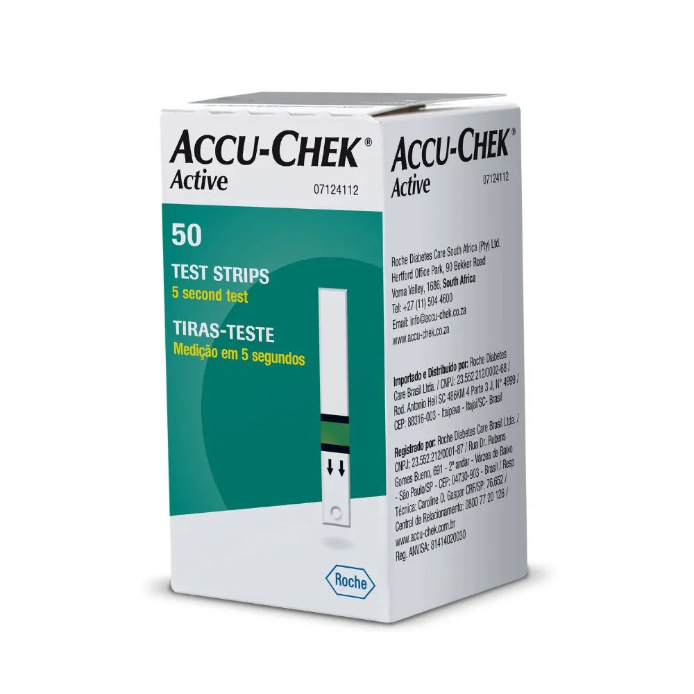 Tiras de Glicemia Accu-Chek Active 50 Unidades Roche