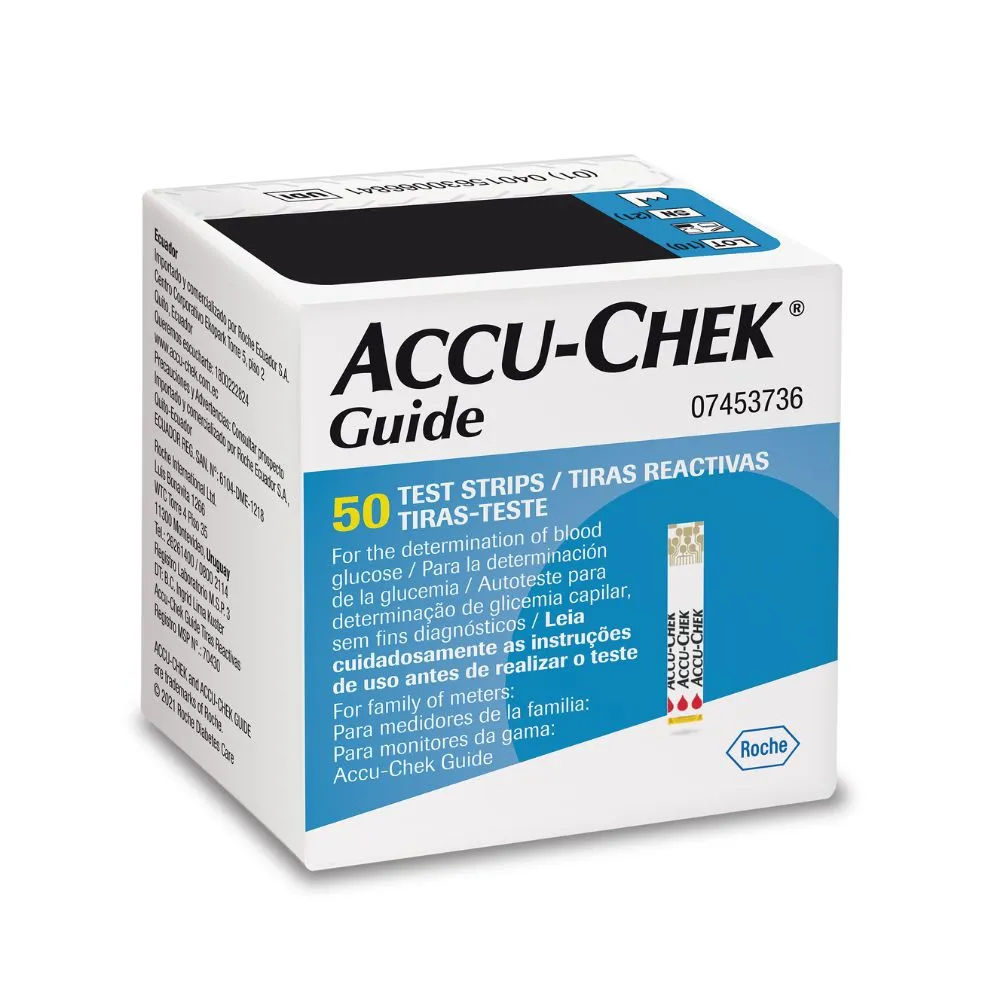 Tiras de Glicemia Accu-Chek Guide 50 Unidades Roche