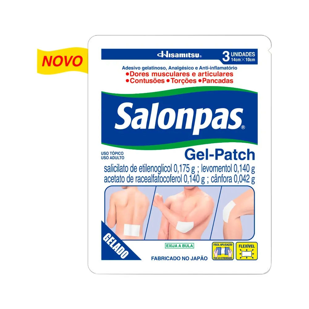 Salonpas Gel-Patch com 3 Unidades Hisamitsu