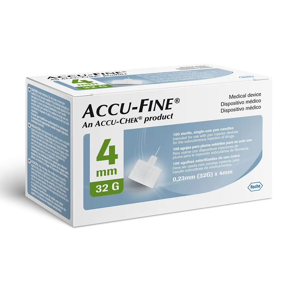 Agulha Para Caneta Accu-fine Com 100 32gx4mm