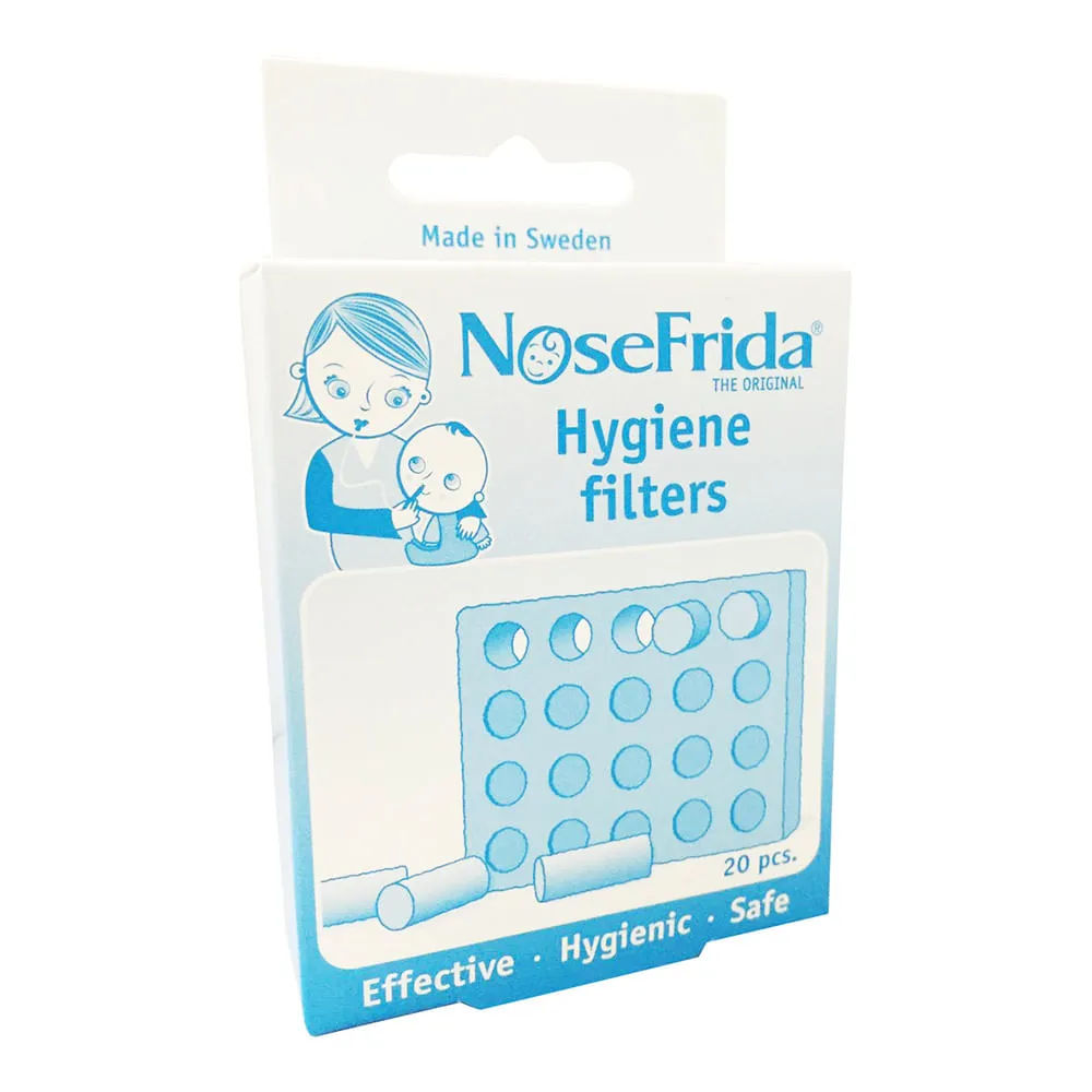 Filtro Higienico Para Aspirador Nasal Nosefrida Com 20 Unidades