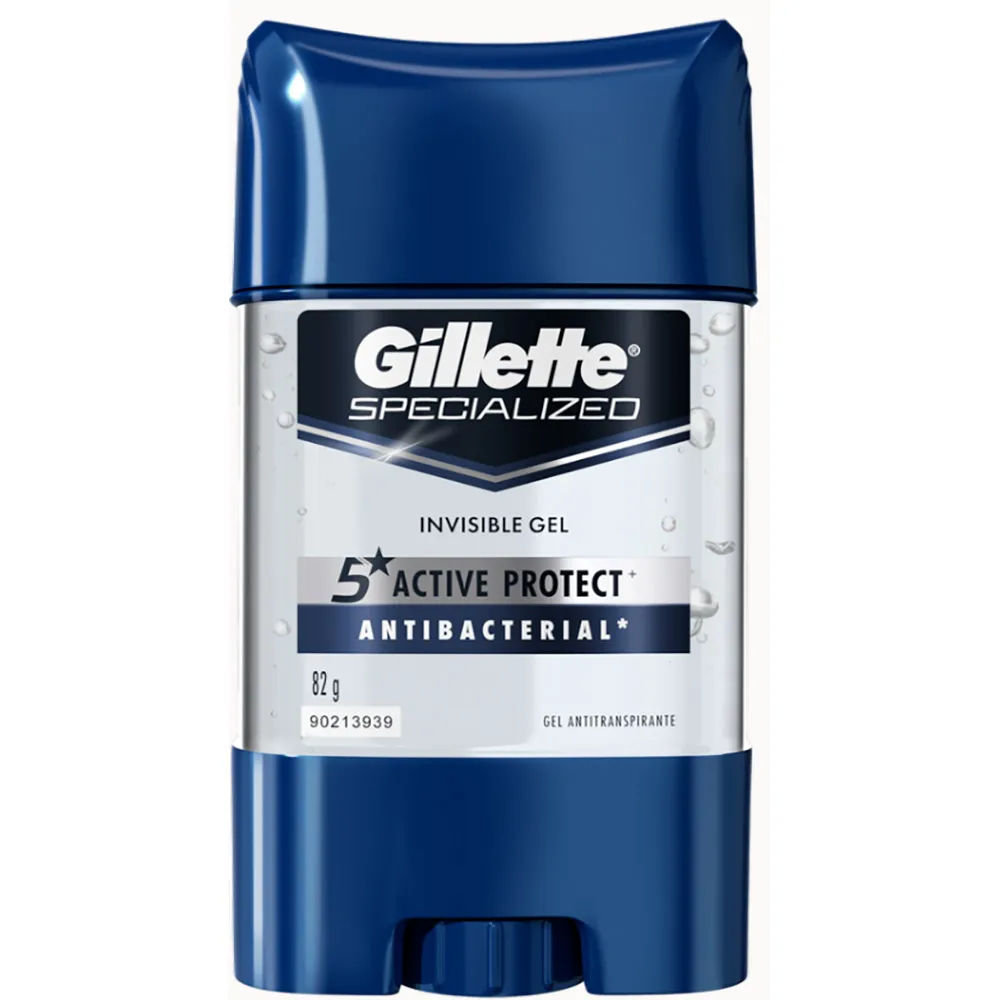 Desodorante Gillette em Gel Antibacterial 82g