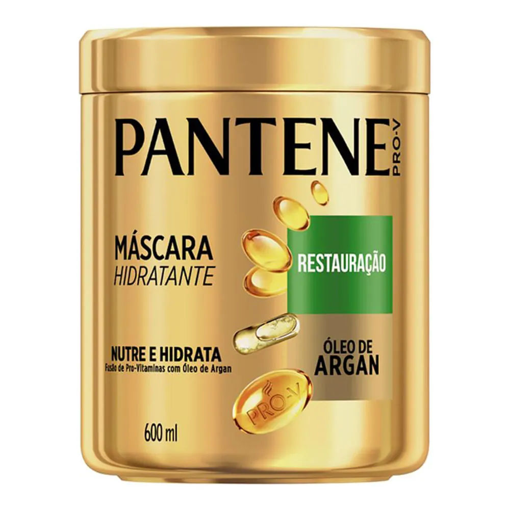 Mascara Hidratante Restauracao Pantene Nutre E Hidrata Oleo De Argan  600ml