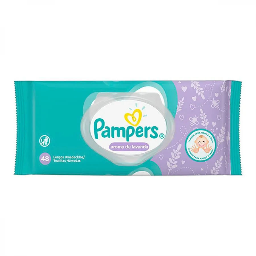 Toalhas Umedecidas Pampers Lavanda 48 Unidades