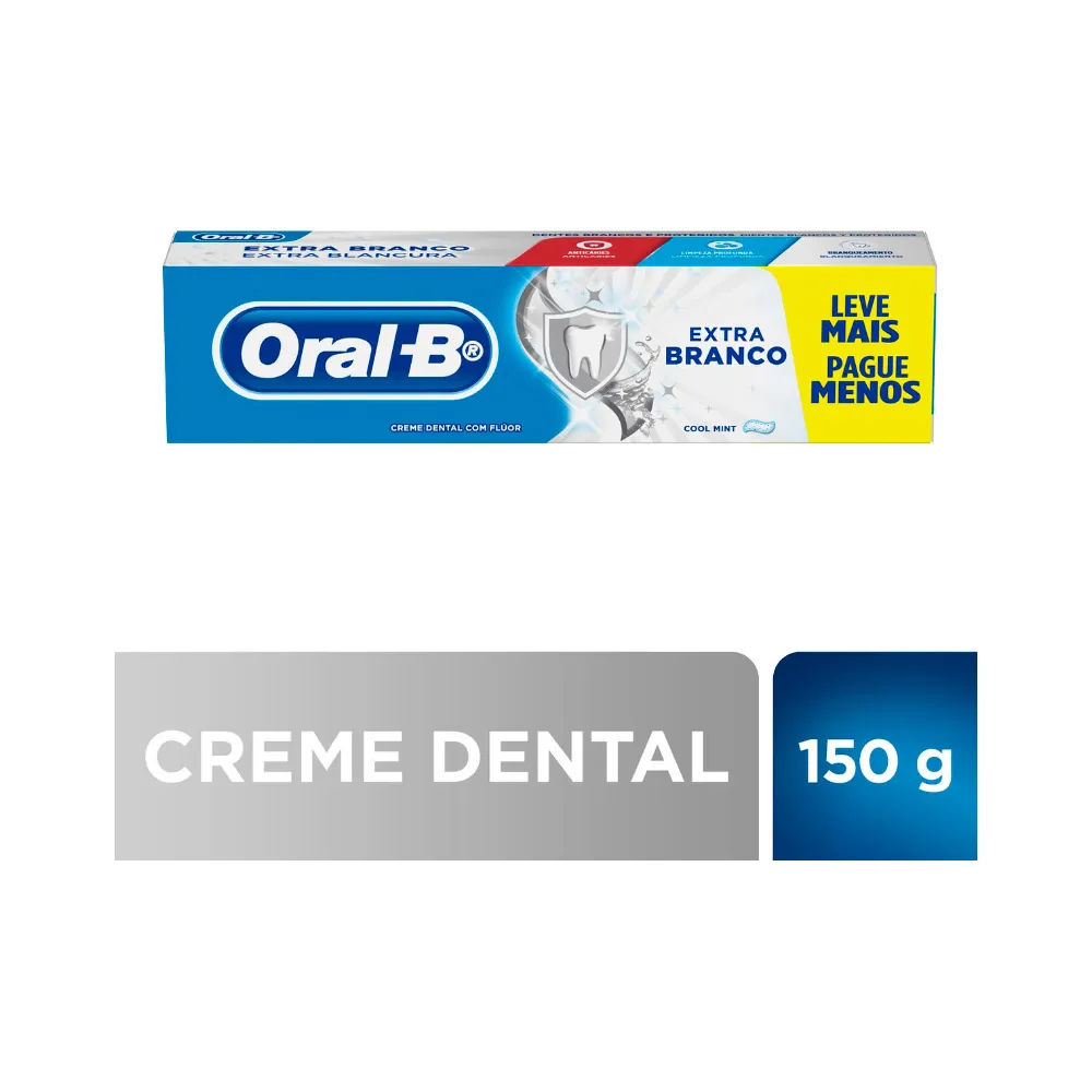 Creme Dental Oral B 150gr Leve+pague- Extra Branco Especial