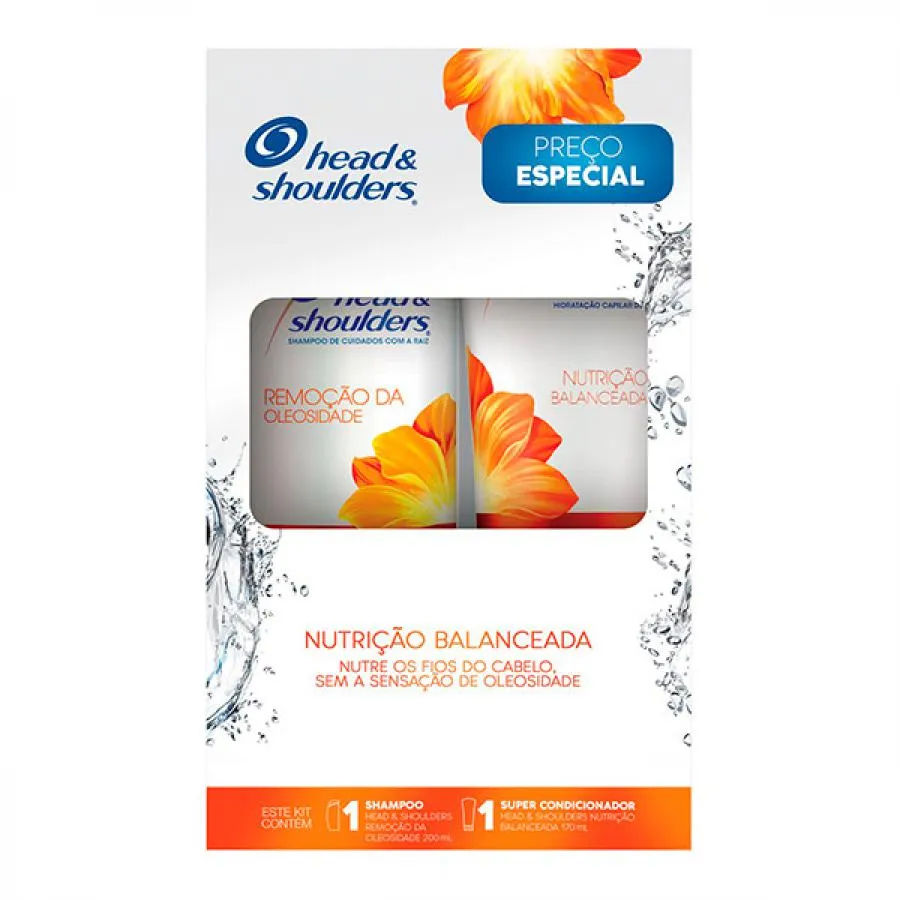 Kit Head And Shoulders Remocao Da Oleosidade Shampoo 200ml  +condicionador 170ml