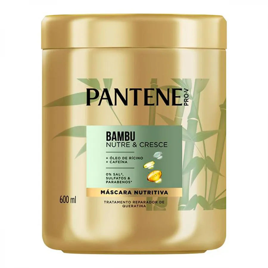 Máscara Nutritiva Pantene Bambu Nutre & Cresce 600ml