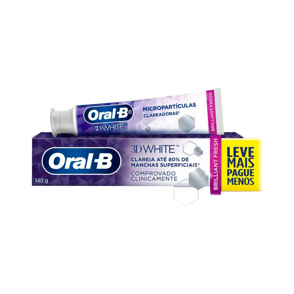 Creme Dental Oral-B 3D White Brilliant Fresh 140g