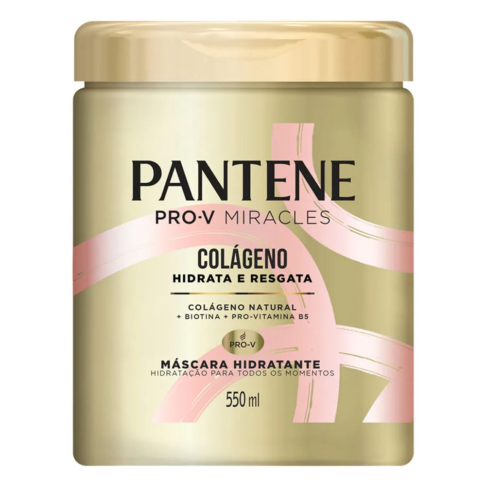 Máscara Hidratante Pantene Colágeno Hidrata & Resgata 550ml