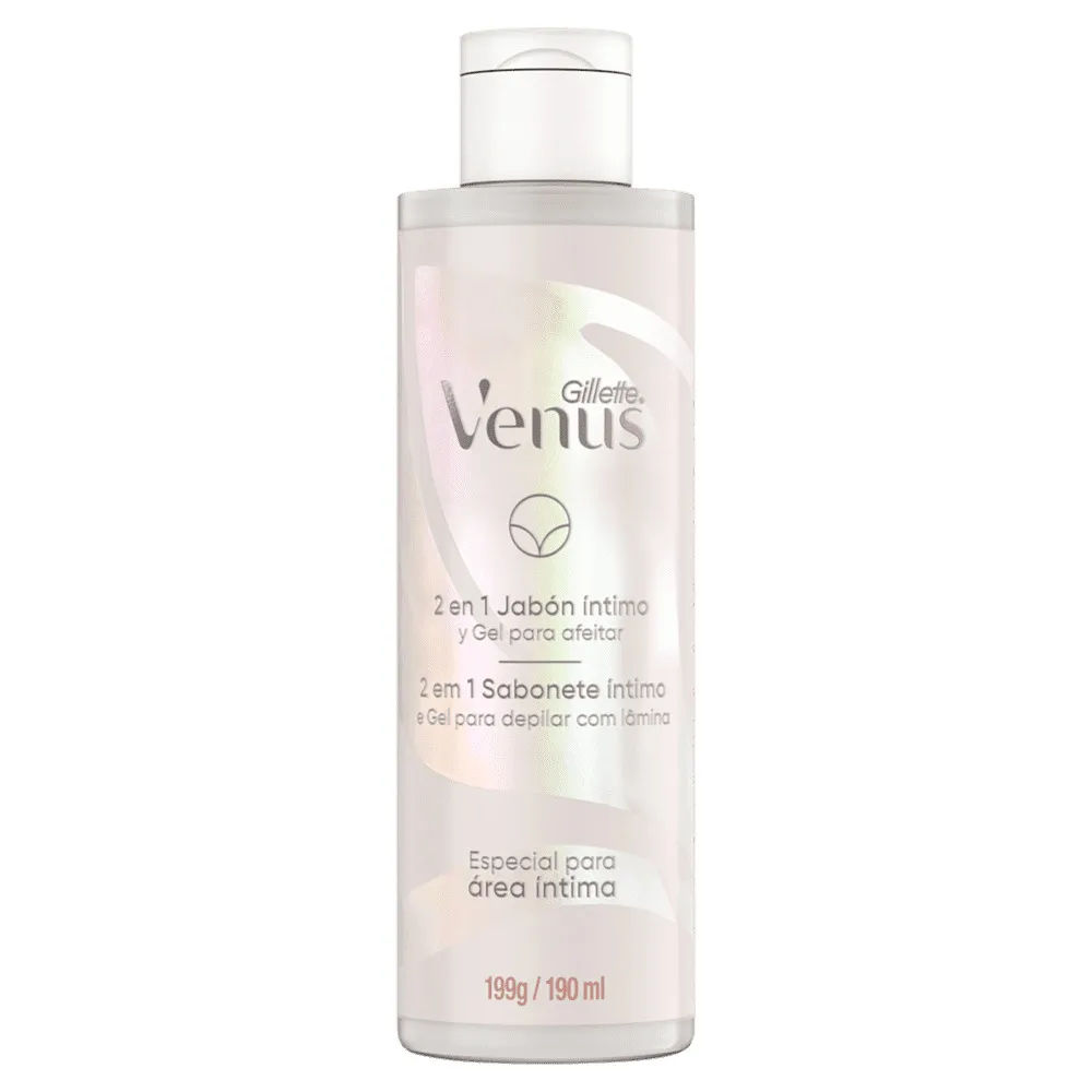 Sabonete Líquido Íntimo 2 em 1 Gillette Venus Frasco 190ml