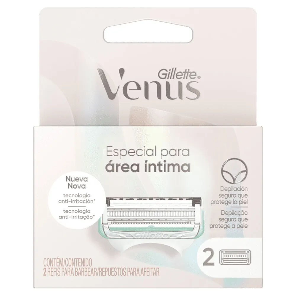 Carga de Aparelho para Depilar Gillette Venus 2 Unidades