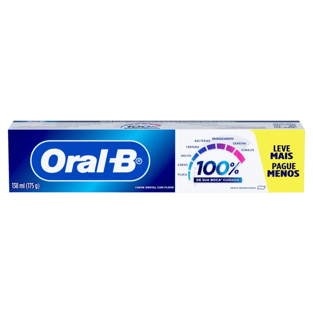 Creme Dental Oral-B 100% 175g
