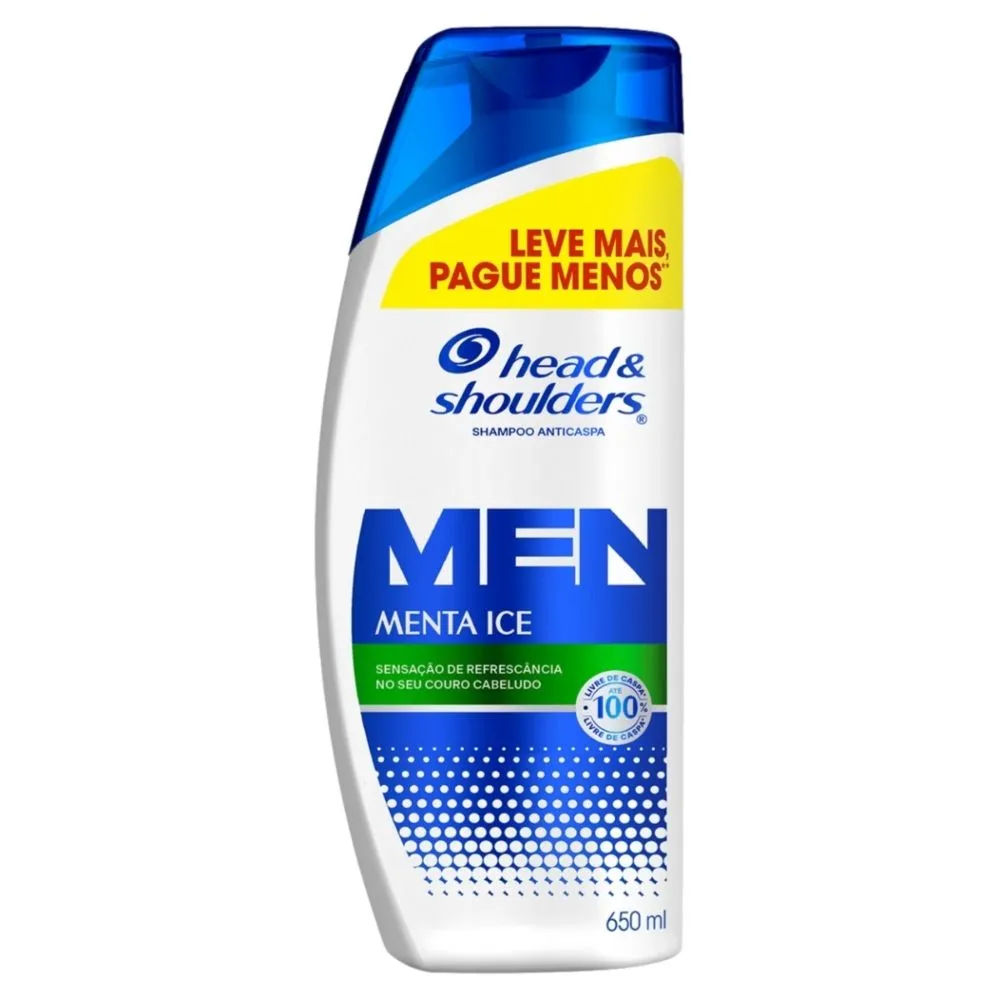 Shampoo Head & Shoulders 650ml Menta Ice Men Leve + Pague -