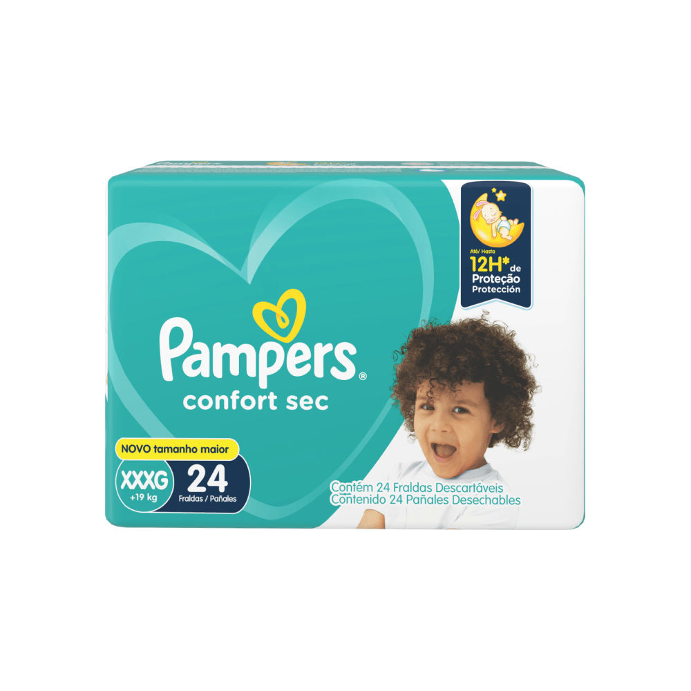 Fralda Pampers Confort Sec XXXG 24 Unidades