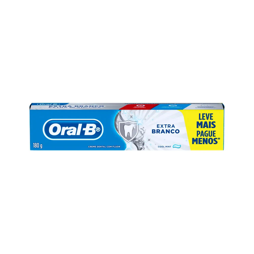 Creme Dental Oral-B Extra Branco 180g