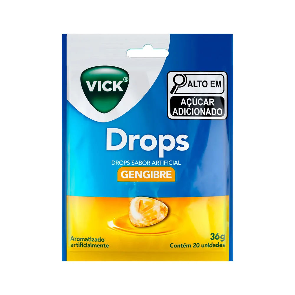 Vick Drops 20 Pastilhas Gengibre Procter