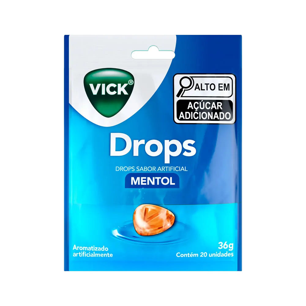 Vick Drops Pastilhas Mentol 20un Procter