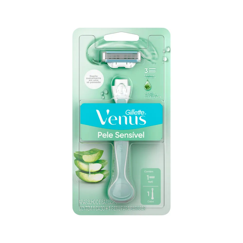Aparador de Pelos Gillette Venus Pele Sensível 1 Unidade