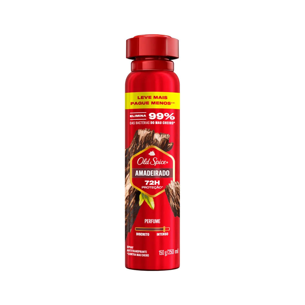 Desodorante Spray Old Spice Amadeirado 250ml
