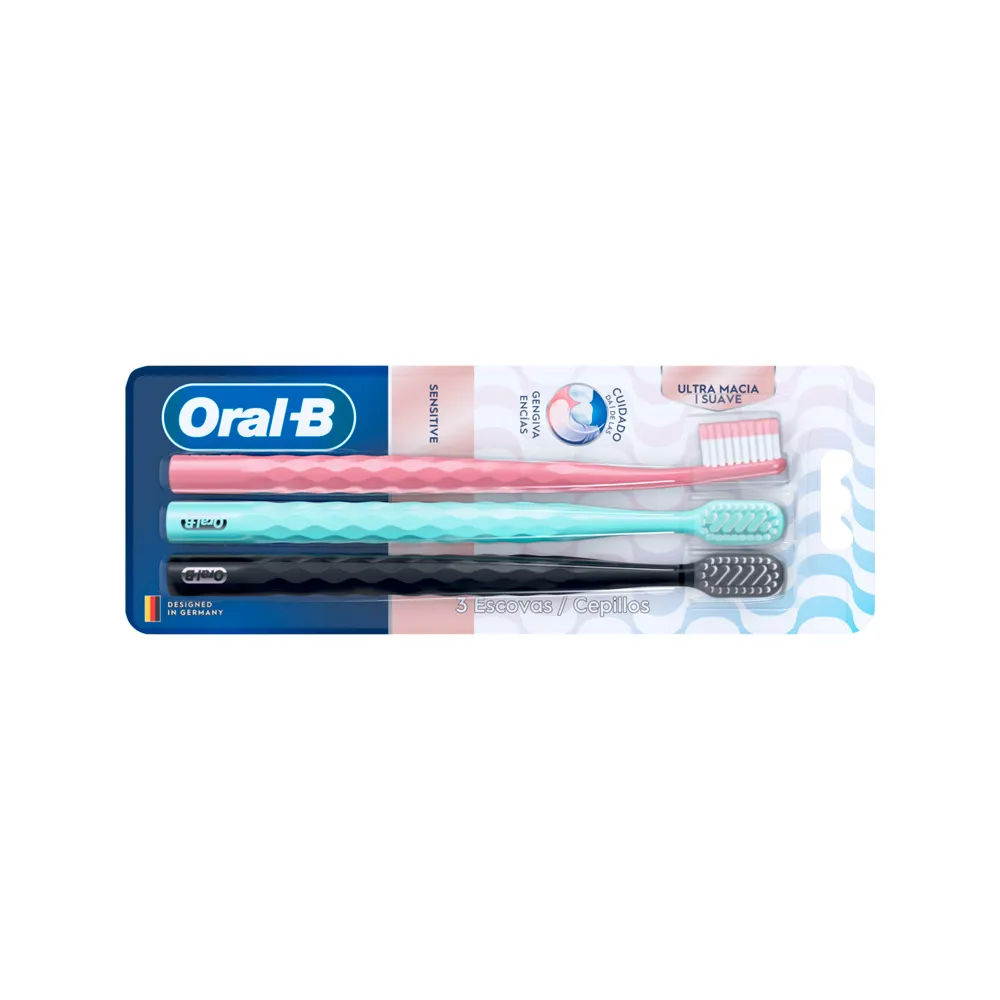 Kit Escova Dental Oral-B Iconic Ultra Macia 3 Unidades