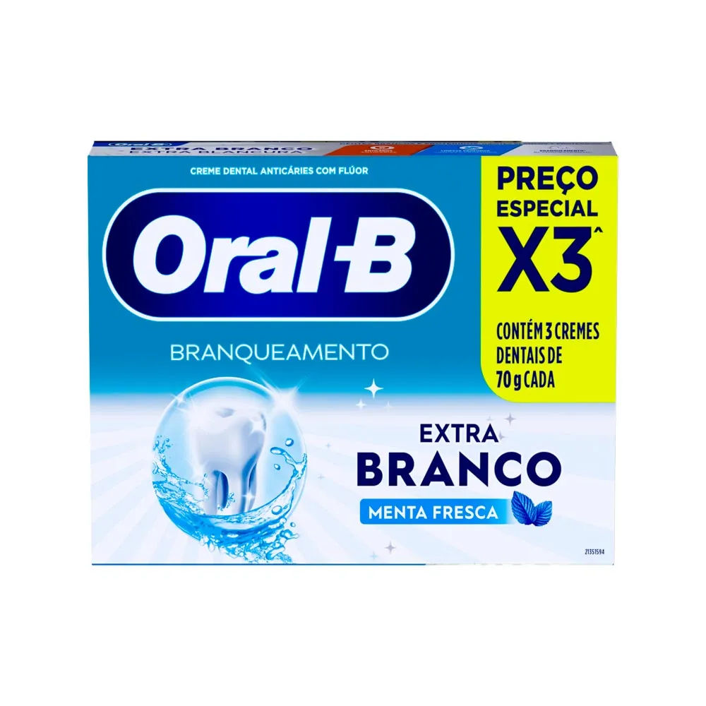 Creme Dental Oral-B Extra Branco 70g