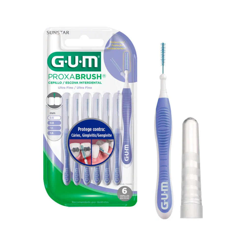 Escova Interdental Gum Com 6 0.6mm Ultra Fino