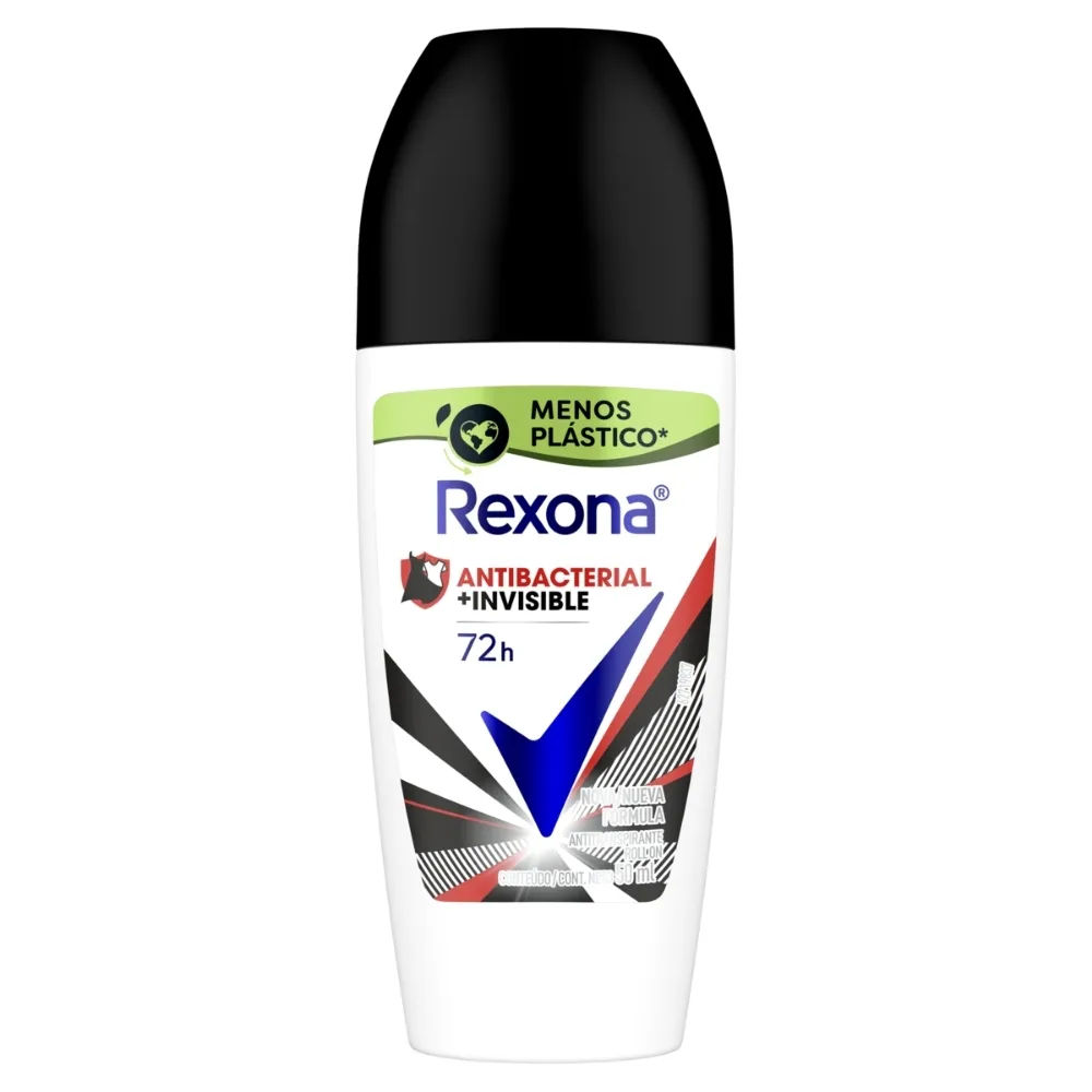 Desodorante Antitranspirante Roll-on Rexona Antibac + Invisible 50ml