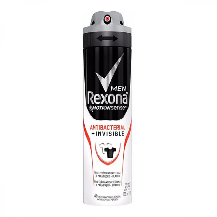 Desodorante Antitranspirante Aerossol Rexona Men Antibac + Invisible 150ml