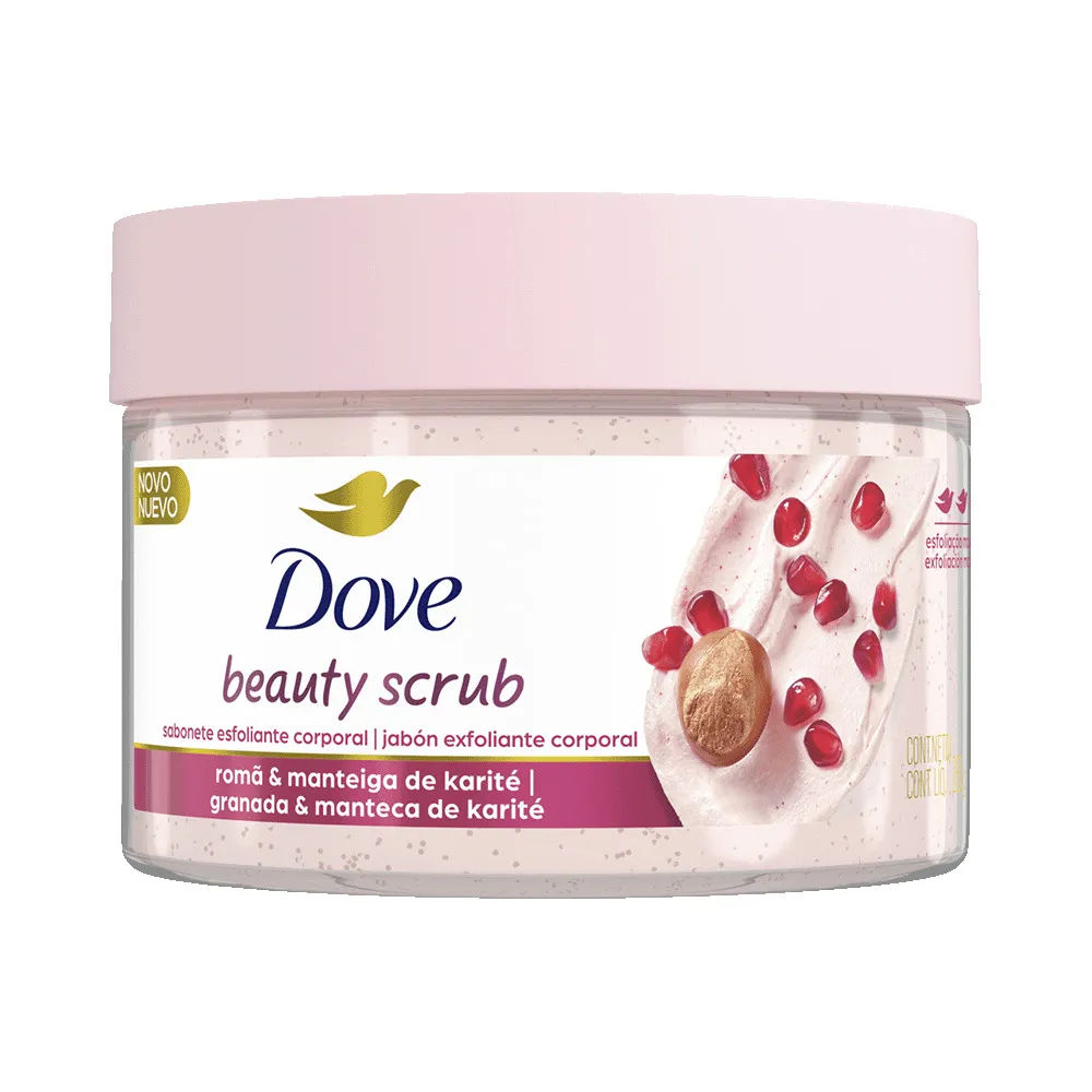 Sabonete Esfoliante Dove Beauty Scrub Romã e Manteiga de Karité 280g