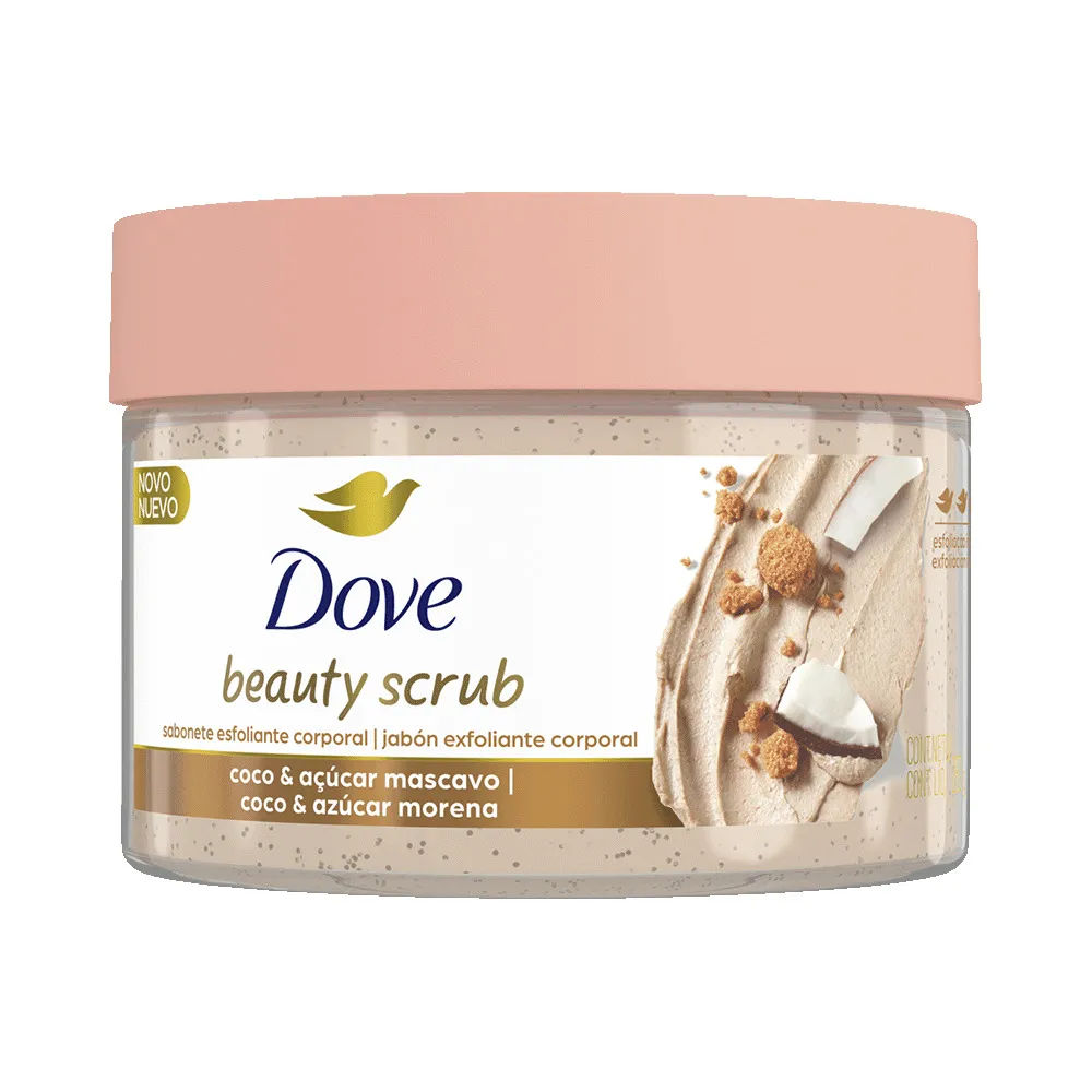 Sabonete Esfoliante Dove Beauty Scrub Coco e Açúcar Mascavo 280g