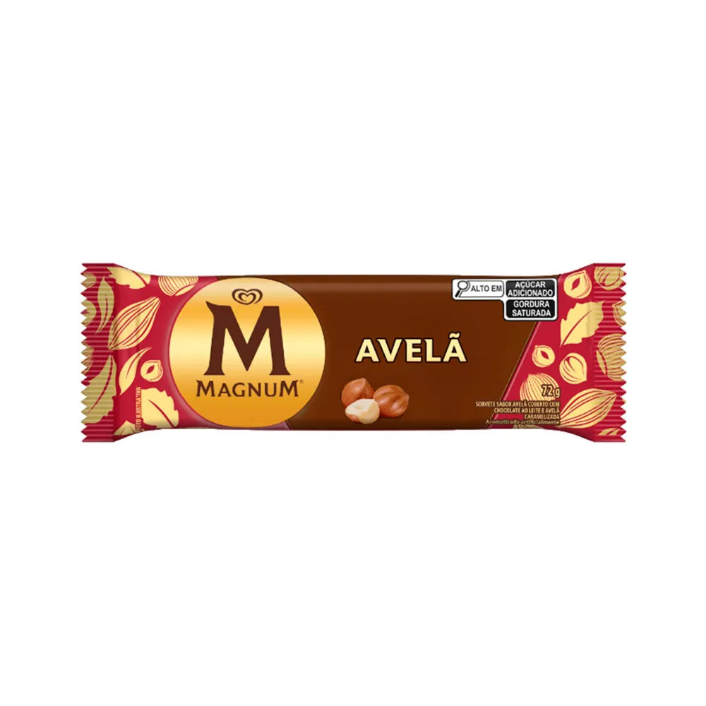 Picolé Kibon Magnum Avelã Caramelo 72g