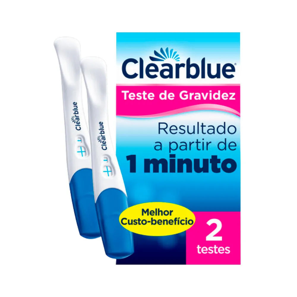 Teste de Gravidez Clearblue Plus 2 Unidades