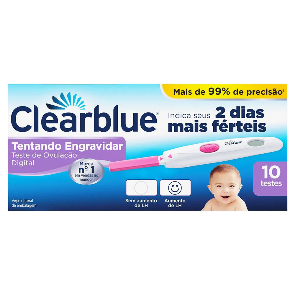 Teste de Ovulação Clearblue Digital 10 Unidades