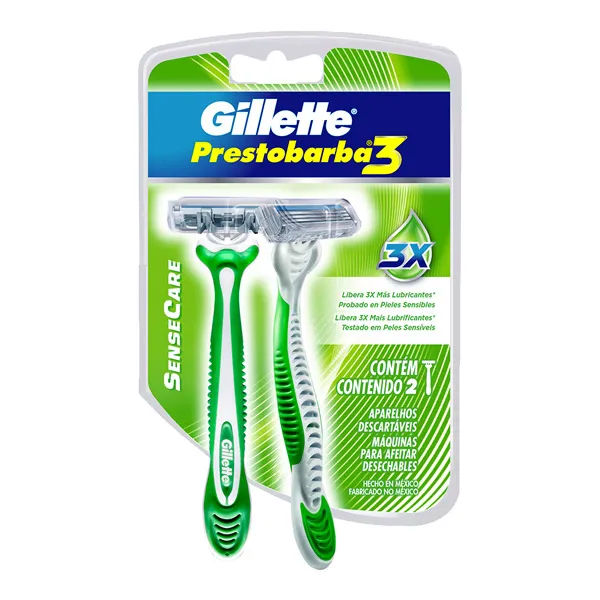 Aparelho Gillette Prestobarba3 Sensitive 2 Unidades