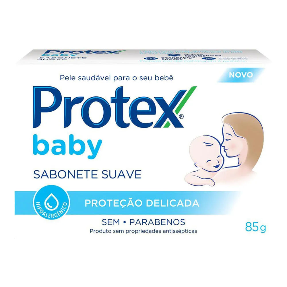 Sabonete Em Barra Para Bebê Protex Baby Delicate Care 85g