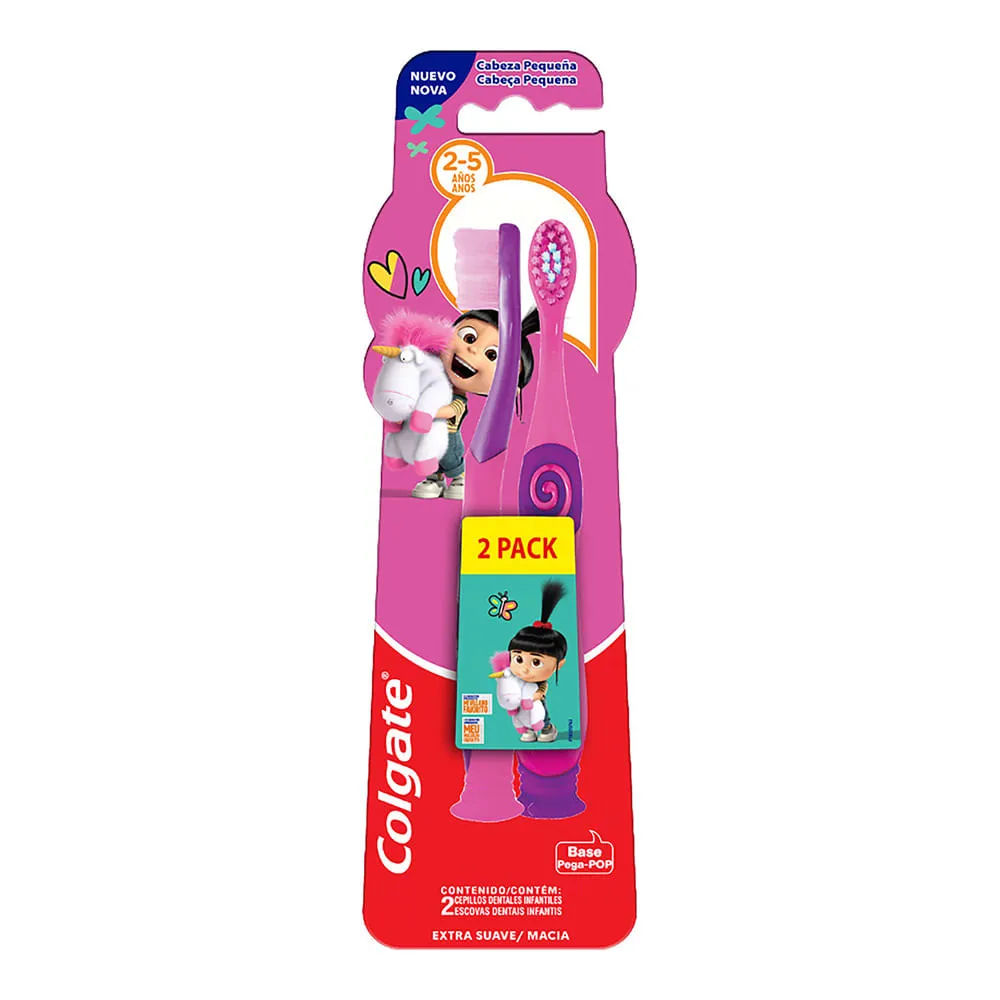 Escova Dental Colgate Kids Agnes 2 A 5 Anos Com 2 Unidades