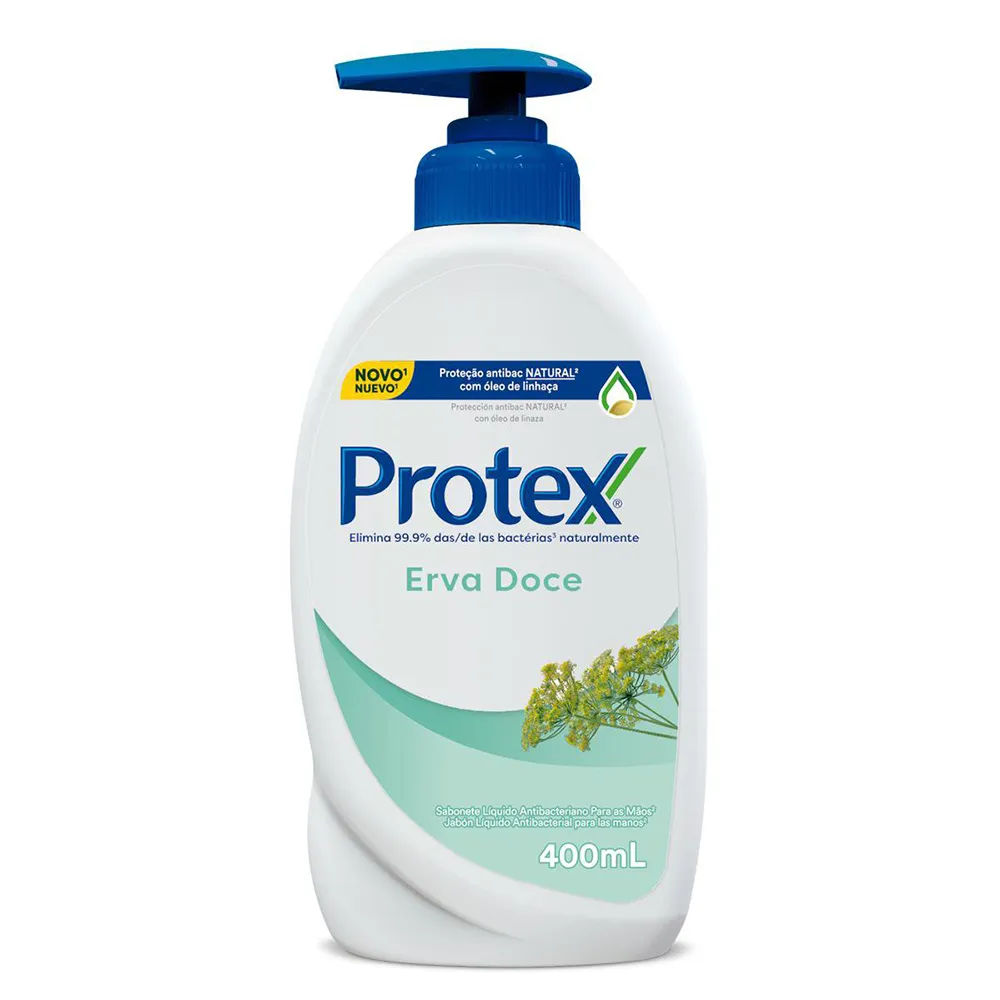 Sabonete Liquido Protex Antibacteriano 400ml Erva Doce
