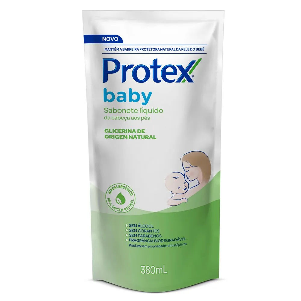 Sabonete Líquido Para Bebê Protex Baby Glicerina Natural 380ml