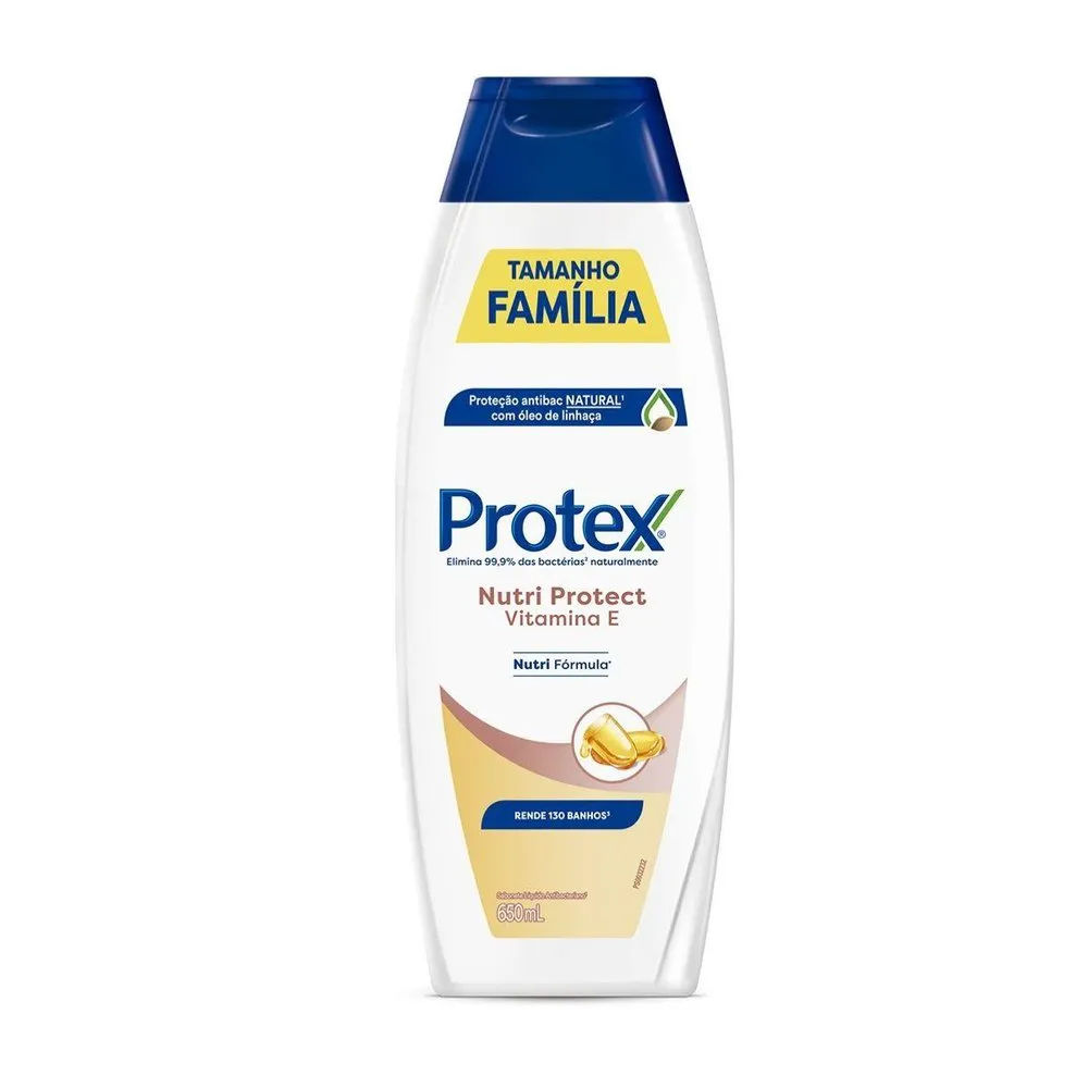 Sabonete Líquido Antibacteriano Protex Nutri Protect Vitamina E 650ml