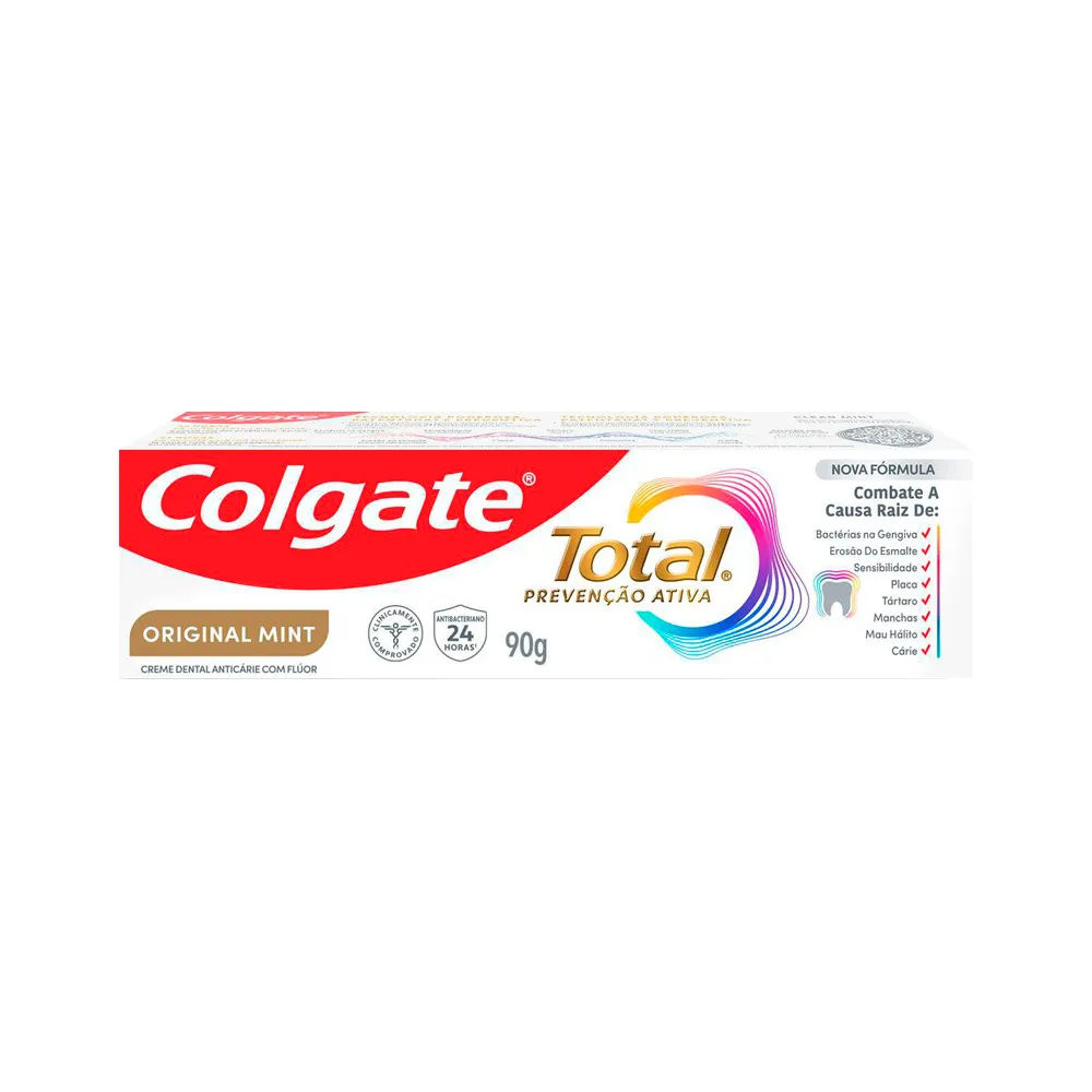 Creme Dental Colgate Total Original Mint Prevenção Ativa 90g