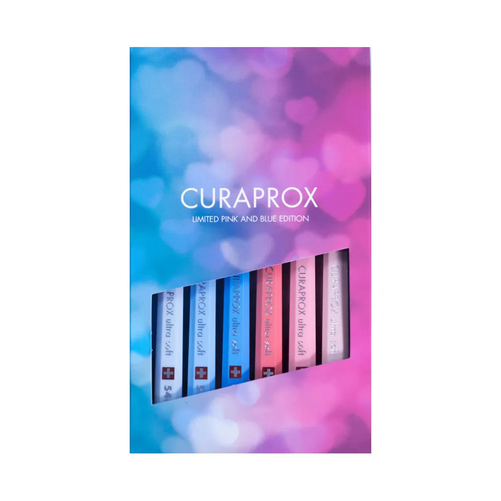 Escova Dental Curaprox Com 6 Pink Blue Edition
