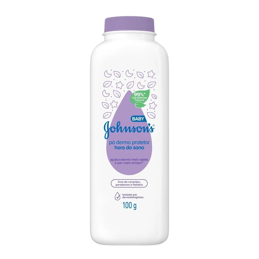 Talco Infantil Johnsons Baby Pó Dermoprotetor Hora do Sono 100g