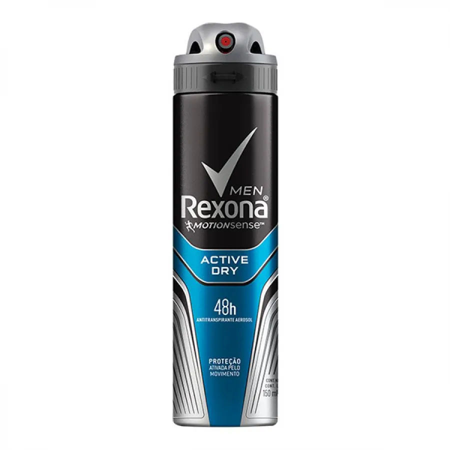 Desodorante Antitranspirante Aerossol Rexona Men Active 150ml