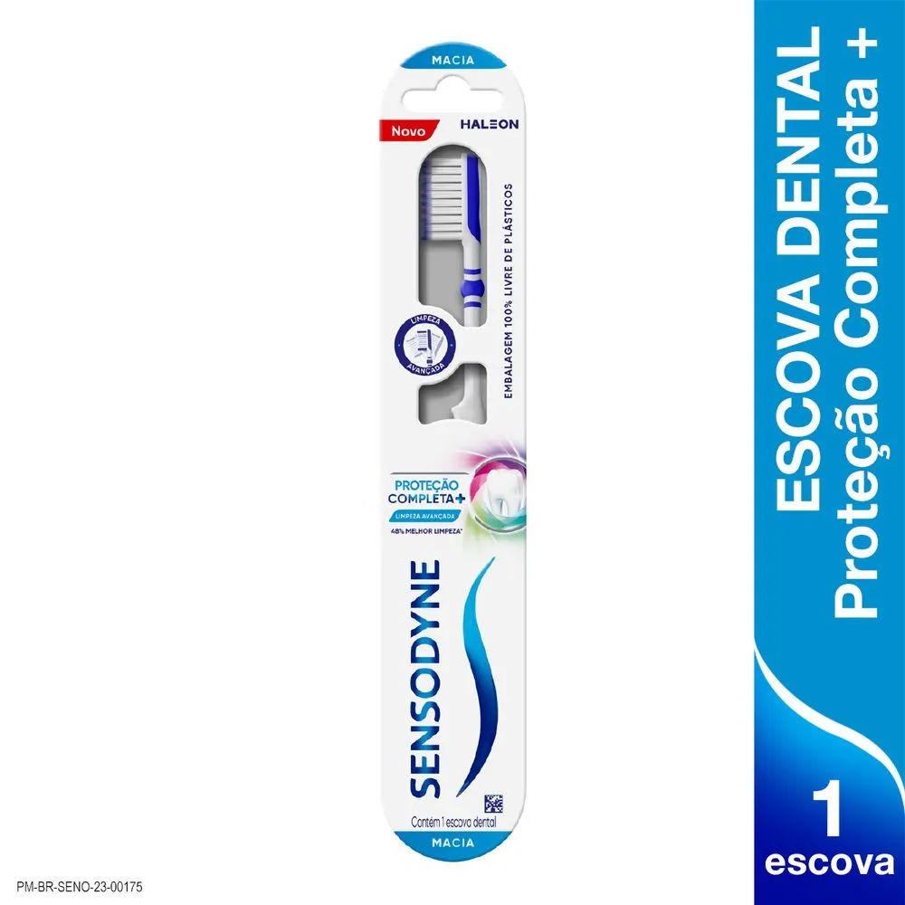 Escova de Dente Sensodyne Proteção Completa+ Macia 1 unidade